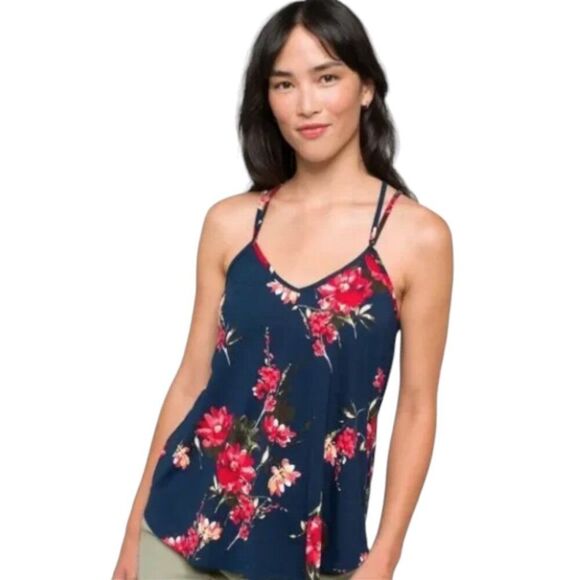 PAPERMOON Basima Back Strap Detail Floral Knit Tank Top - 2X - NWT - Picture 3 of 9